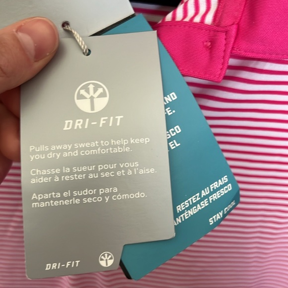 Pink Nike Golf Tank Polo - Medium - Picture 4 of 5